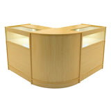 Conjunto de Balcões Comerciais com Luz LED "IRIS" CM60+ 2x B900 – cor Maple