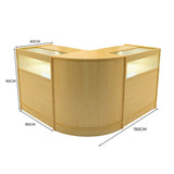Conjunto de Balcões Comerciais com Luz LED "IRIS" CM60+ 2x B900 – cor Maple