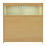 Conjunto de Balcões Comerciais com Luz LED "IRIS" CM60+ 2x B900 – cor Maple
