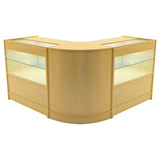 Conjunto de Balcões Comerciais com Luz LED "SELENE" CM60+ 2x C900 – cor Maple