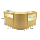 Conjunto de Balcões Comerciais com Luz LED "ADONIS" CM60 + B900 + C900 – cor Maple
