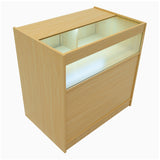 Conjunto de Balcões Comerciais com Luz LED "ADONIS" CM60 + B900 + C900 – cor Maple