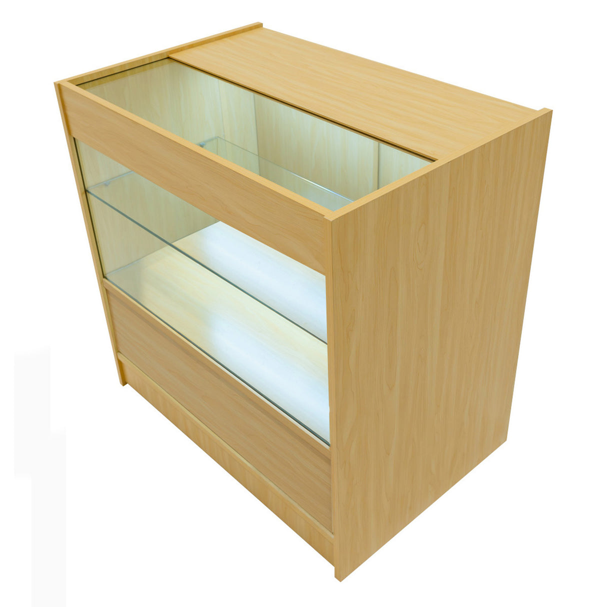 Conjunto de Balcões Comerciais com Luz LED "ADONIS" CM60 + B900 + C900 – cor Maple