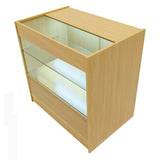 Conjunto de Balcões Comerciais com Luz LED "ADONIS" CM60 + B900 + C900 – cor Maple