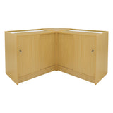 Conjunto de Balcões Comerciais com Luz LED  "TRITON" CM60 + K900 + B900 – cor Maple