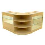 Conjunto de Balcões Comerciais com Luz LED  "CALLIOPE" LM60 + K900 + C900 – cor Maple