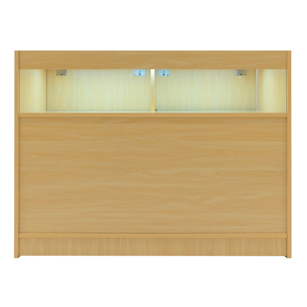 Conjunto de Balcões Comerciais com Luz LED "IRIS" CM60+ 2x B1200 – cor Maple