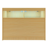 Conjunto de Balcões Comerciais com Luz LED "IRIS" CM60+ 2x B1200 – cor Maple