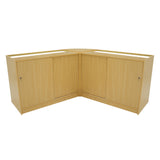 Conjunto de Balcões Comerciais com Luz LED "ADONIS" CM60 + B1200 + C1200 – cor Maple