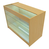 Conjunto de Balcões Comerciais com Luz LED  "TRITON" CM60 + K1200 + B1200 – cor Maple