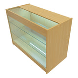 Conjunto de Balcões Comerciais com Luz LED "HERA" CM60 + K1200 + C1200 – cor Maple