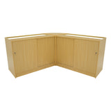 Conjunto de Balcões Comerciais com Luz LED "APOLLO" LM60+ 2x K1200 – cor Maple