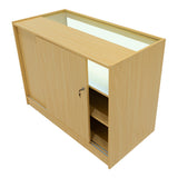 Conjunto de Balcões Comerciais com Luz LED "HARMONIA" LM60 + B1200 + C1200 – cor Maple