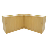 Conjunto de Balcões Comerciais com Luz LED  "CALLIOPE" LM60 + K1200 + C1200 – cor Maple