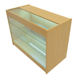 Conjunto de Balcões Comerciais com Luz LED "ARIES" CM60 + 2xK1200 + TB60 – cor Maple