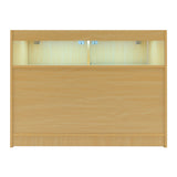 Conjunto de Balcões Comerciais com Luz LED "SAGITTARIUS " LM60 + 2xB1200 + TB60 – cor Maple