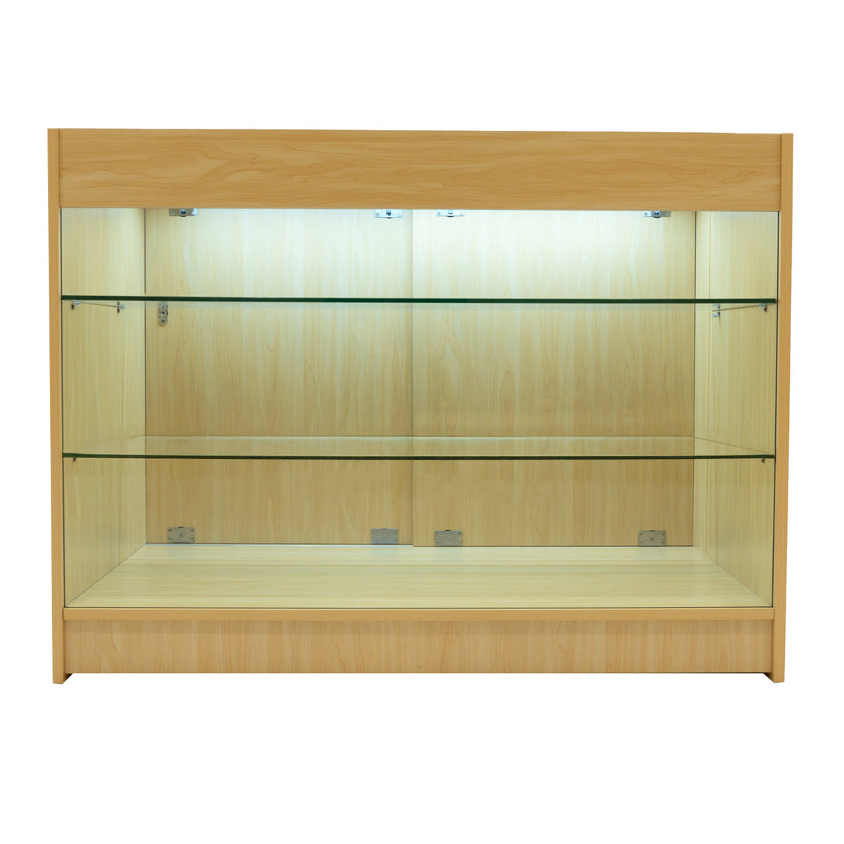 Conjunto de Balcões Comerciais com Luz LED "ASTRO" LM60 + 2xK1200 + TB60 – cor Maple
