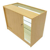 Conjunto de Balcões Comerciais com Luz LED "THEIA" LM60 + K1200 + C1200 + TB60 – cor Maple