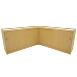 Conjunto de Balcões Comerciais com Luz LED "SELENE" CM60+ 2x C1500 – cor Maple