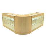 Conjunto de Balcões Comerciais com Luz LED "HELIOS" CM60+ 2x K1500 – cor Maple