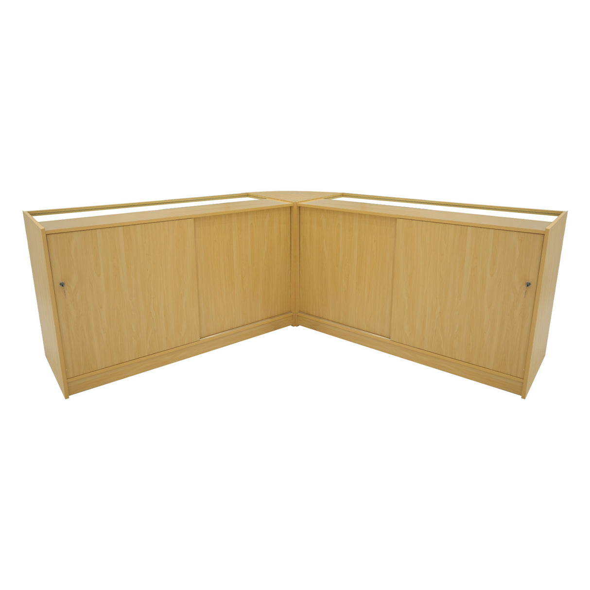 Conjunto de Balcões Comerciais com Luz LED "HELIOS" CM60+ 2x K1500 – cor Maple