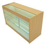 Conjunto de Balcões Comerciais com Luz LED  "TRITON" CM60 + K1500 + B1500 – cor Maple