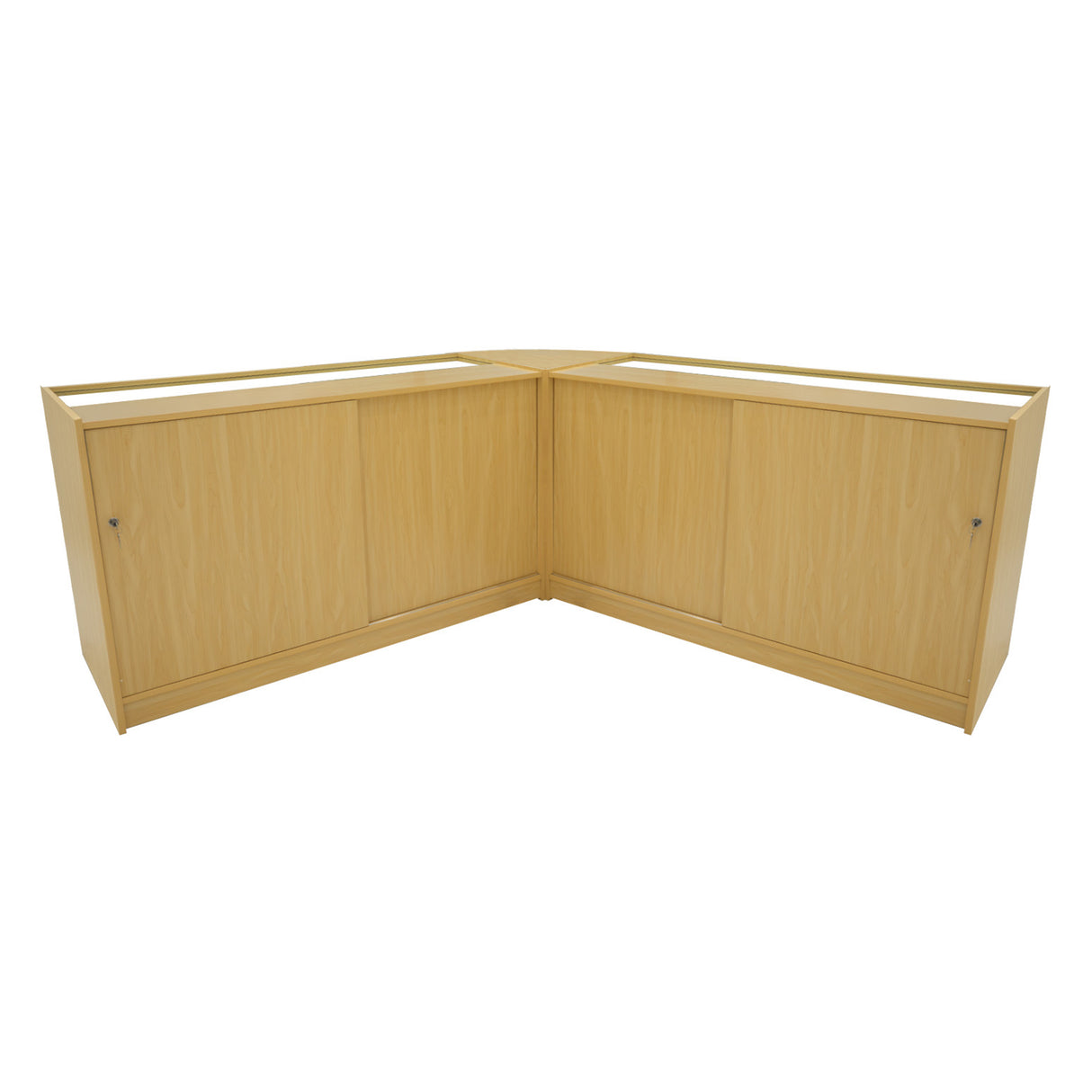 Conjunto de Balcões Comerciais com Luz LED "APOLLO" LM60+ 2x K1500 – cor Maple