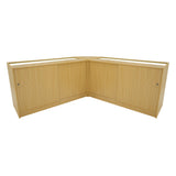 Conjunto de Balcões Comerciais com Luz LED "APOLLO" LM60+ 2x K1500 – cor Maple