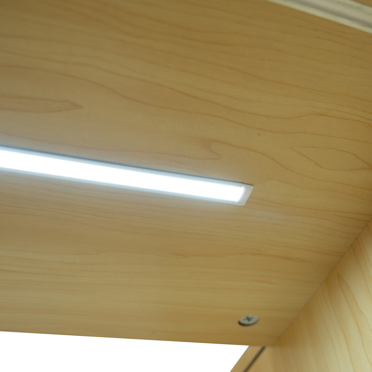 Conjunto de Balcões Comerciais com Luz LED "HARMONIA" LM60 + B1500 + C1500 – cor Maple