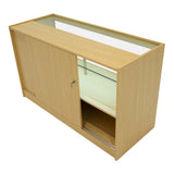 Conjunto de Balcões Comerciais com Luz LED "HARMONIA" LM60 + B1500 + C1500 – cor Maple