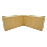 Conjunto de Balcões Comerciais com Luz LED  "DEMETER" LM60 + K1500 + B1500 – cor Maple