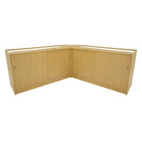 Conjunto de Balcões Comerciais com Luz LED  "CALLIOPE" LM60 + K1500 + C1500 – cor Maple