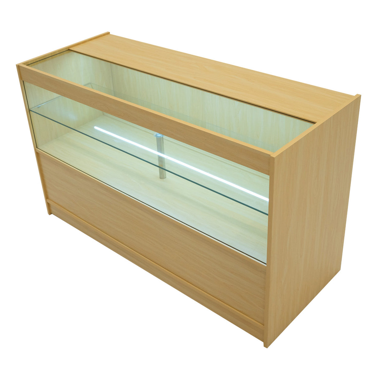 Conjunto de Balcões Comerciais com Luz LED  "CALLIOPE" LM60 + K1500 + C1500 – cor Maple