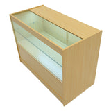 Conjunto de Balcões Comerciais com Luz LED "VEGA" CM60 + K1500 + C1500 + TB60 – cor Maple