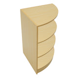 Conjunto de Balcões Comerciais com Luz LED "EUROPA" LM60 + B1500 + C1500 + TB60 – cor Maple