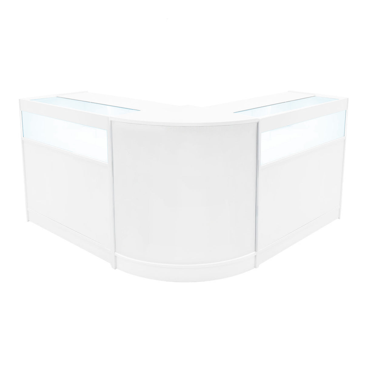 Conjunto de Balcões Comerciais com Luz LED "IRIS" CM60+ 2x B900 – cor Branco