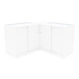 Conjunto de Balcões Comerciais com Luz LED "IRIS" CM60+ 2x B900 – cor Branco