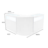Conjunto de Balcões Comerciais com Luz LED "IRIS" CM60+ 2x B900 – cor Branco