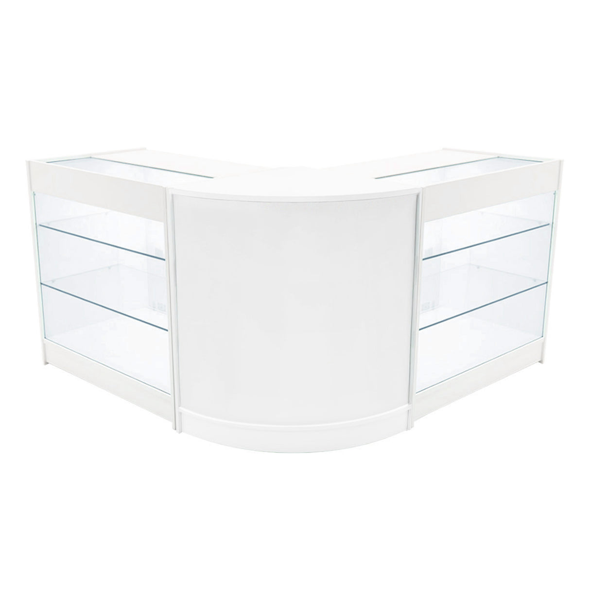 Conjunto de Balcões Comerciais com Luz LED "HELIOS" CM60+ 2x K900 – cor Branco