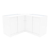 Conjunto de Balcões Comerciais com Luz LED "ADONIS" CM60 + B900 + C900 – cor Branco