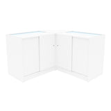 Conjunto de Balcões Comerciais com Luz LED  "TRITON" CM60 + K900 + B900 – cor Branco