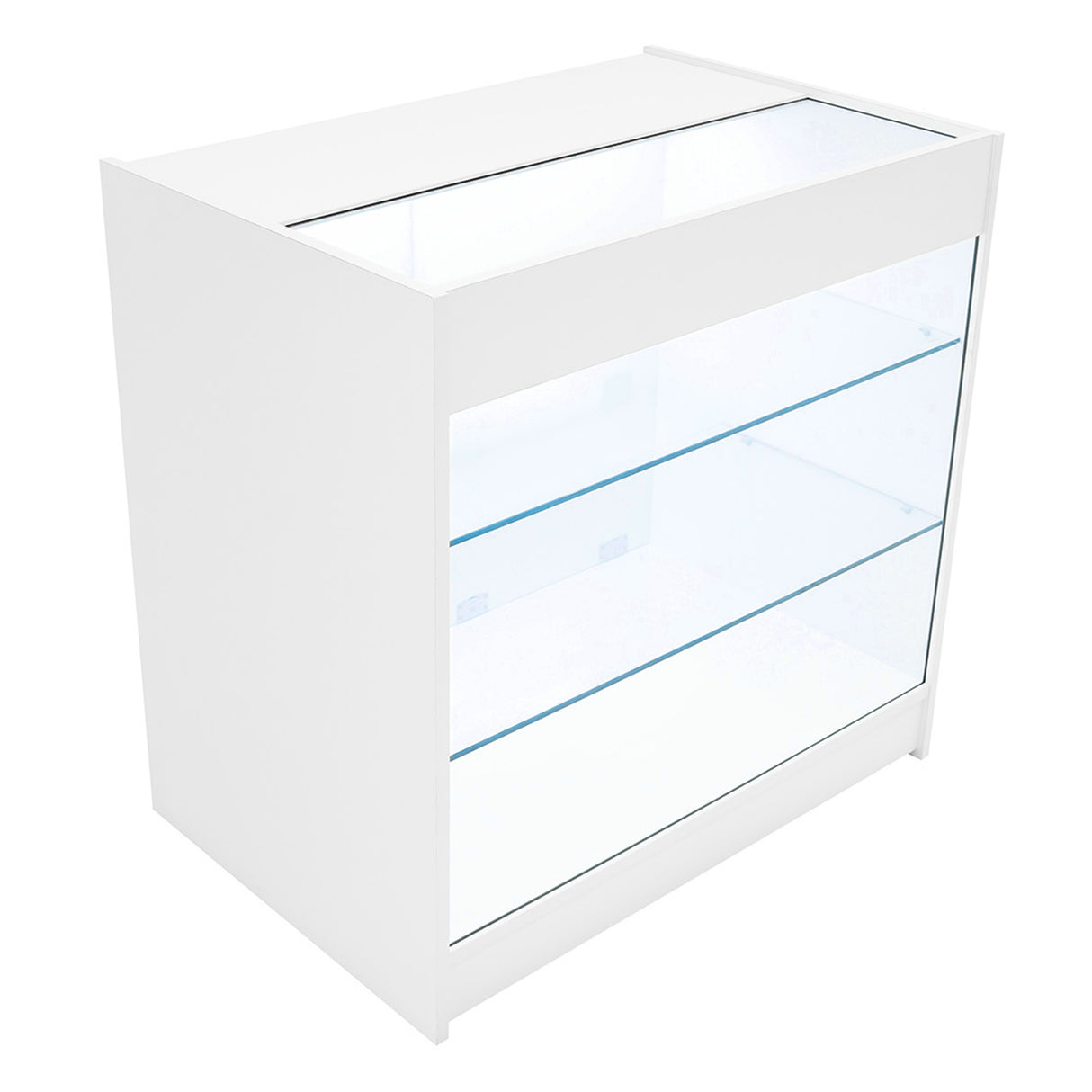 Conjunto de Balcões Comerciais com Luz LED "HERA" CM60 + K900 + C900 – cor Branco