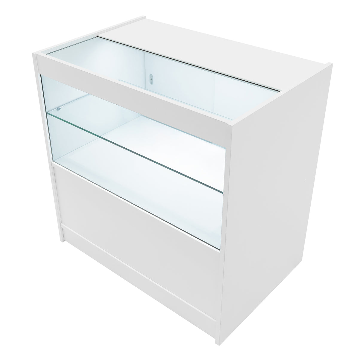 Conjunto de Balcões Comerciais com Luz LED "ANDROMEDA" LM60 +  2x C900 – cor Branco