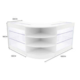 Conjunto de Balcões Comerciais com Luz LED "APOLLO" LM60+ 2x K900 – cor Branco