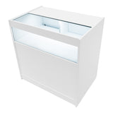 Conjunto de Balcões Comerciais com Luz LED "HARMONIA" LM60 + B900 + C900 – cor Branco