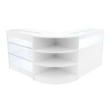 Conjunto de Balcões Comerciais com Luz LED  "DEMETER" LM60 + K900 + B900 – cor Branco