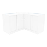 Conjunto de Balcões Comerciais com Luz LED  "DEMETER" LM60 + K900 + B900 – cor Branco