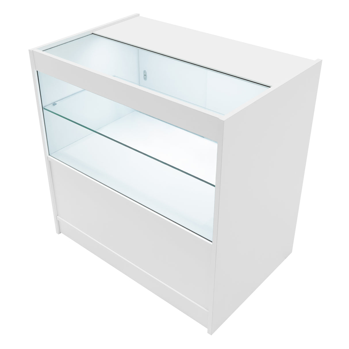 Conjunto de Balcões Comerciais com Luz LED  "CALLIOPE" LM60 + K900 + C900 – cor Branco