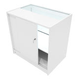 Conjunto de Balcões Comerciais com Luz LED "PHOENIX" CM60 + 2xC900 + TB60 – cor Branco