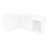 Conjunto de Balcões Comerciais com Luz LED "ARIES" CM60 + 2xK900 + TB60 – cor Branco